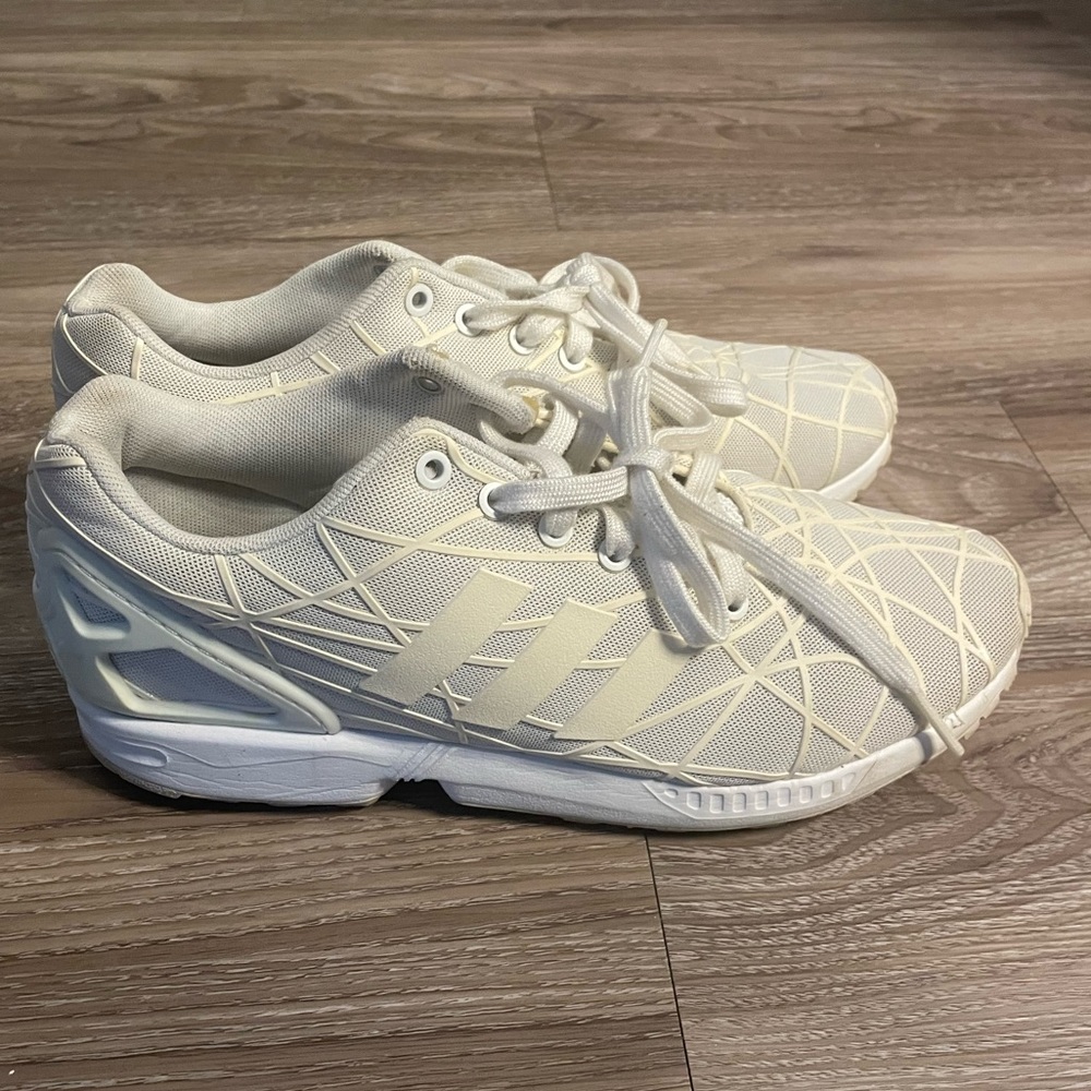 Men’s White Adidas Flux